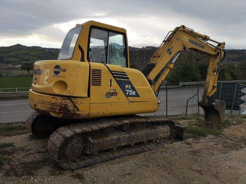 Download Komatsu PC75R-2 (Italy) Hydraulic Excavator Parts Catalog Manual SN 22E5200763-Up