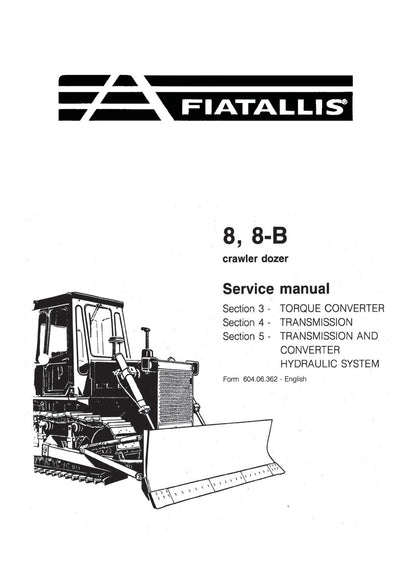 Download New Holland Fiat-Allis 8, 8-B Crawler Dozer Service Repair Manual 60406362