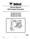 Download Bobcat 430 Compact Excavator Service Repair Manual