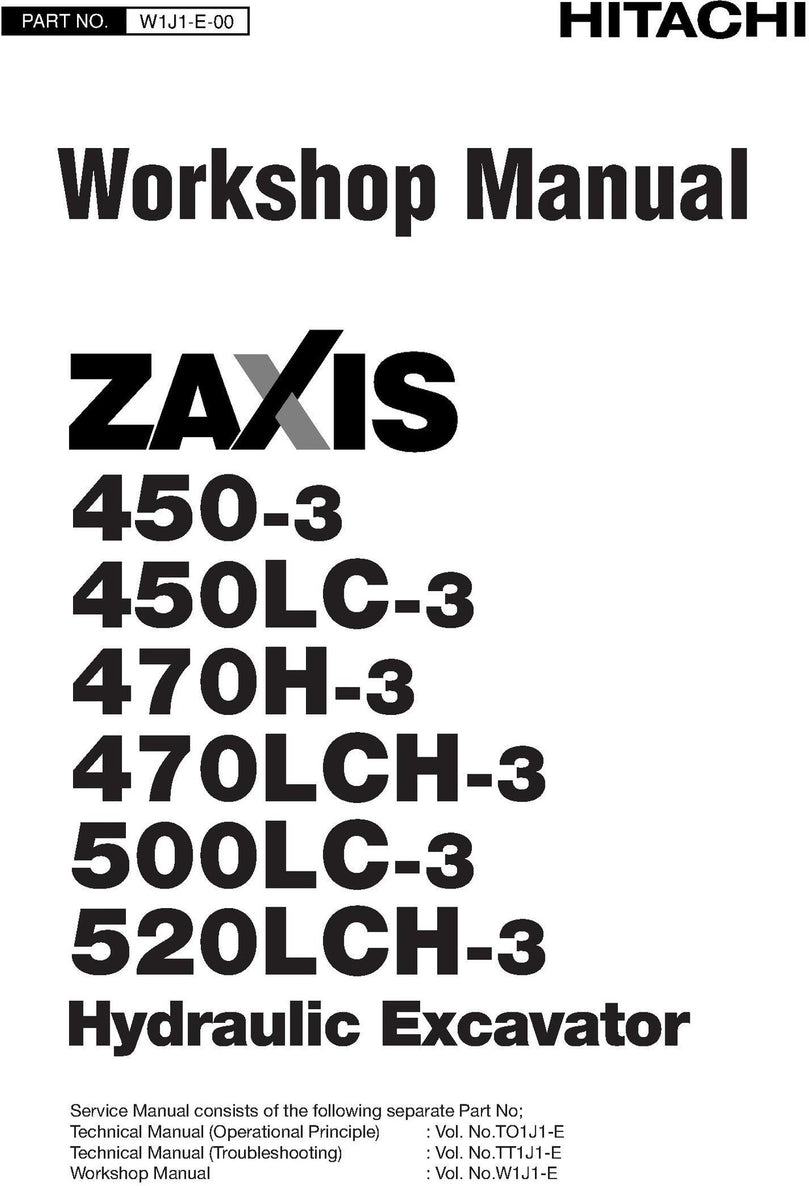  Download Hitachi Zaxis 450-3, 450LC-3, 470H-3, 470LCH-3, 500LC-3, 520LCH-3 Excavator Full Complete Workshop Service Technical Manual