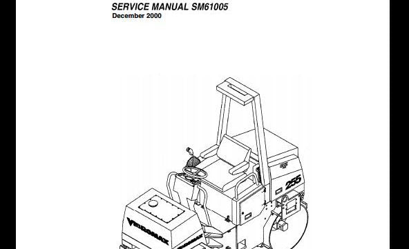 Download Vibromax 255 265 Tandem Roller Workshop Service Repair Manual SM61005
