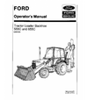 FORD NEW HOLLAND 555C, 655C BACKHOE LOADER OPERATOR'S MANUAL