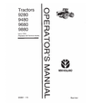 FORD NEW HOLLAND 9280, 9480, 9680, 9880 TRACTOR OPERATOR'S MANUAL