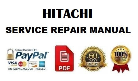 Hitachi Zaxis 270-3 CLASS Excavator Full Complete Service Repair Manual Download