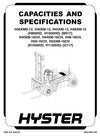 Hyster H1050HD-16CH, H1150HD-16CH Diesel Forklift Truck G117 Series Service Repair Manual (USA)