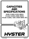 Hyster H13.00XL, H14.00XL, H16.00XL Forklift Truck C019 Series Workshop Service Repair Manual (Europe)