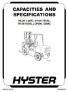Hyster H135XL (H6.00XL), H155XL(H7.00XL) Diesel and LPG Forklift Truck G006 Series Workshop Service Repair Manual