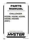 Hyster H25XM, H30XM, H35XM, H40XMS Diesel snd LPG Forklift Truck D001 Series Spare Parts List Manual