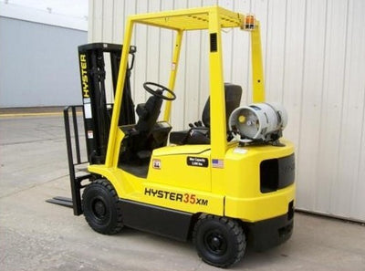 Hyster H25XM, H30XM, H35XM, H40XMS (H1.50XM-H2.00XMS) Forklift Truck D001 Series Service Repair Manual