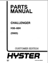 Hyster H30H, H40H, H50H, H60H Diesel and LPG Forklift Truck E003 Series Spare Parts List Manual
