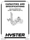 Hyster H40.00-H44.00-H48.00-H50.00-H52.00 XM-16CH Forklift Truck F117 Series Service Repair Manual (Europe)