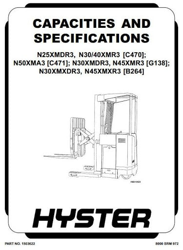 Hyster N40EA, N45EA, N50EA, N40ER, N45ER Electric Forklift Truck C138 ...
