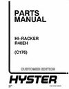 Hyster R40EH Electric Reach Truck C176 Series Spare Parts Manual