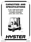 Hyster S25XM, S30XM, S35XM, S40XMS Diesel/LPG Forklift Truck C010 Ser. Workshop Service Repair Manual (USA)
