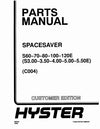 Hyster S60E, S70E, S80E, S100E, 120E (S3.00-S5.50) Diesel and LPG Forklift Truck C004 Series Parts Manual