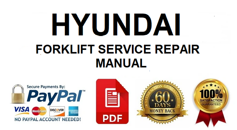 Hyundai 22/25/30BHA-7 Forklift Truck Workshop Service Repair Manual 
