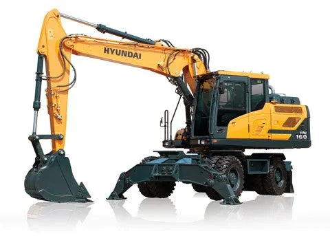 Hyundai HW160 Wheel Excavators Operator Manual Download