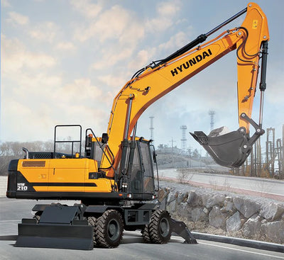 Hyundai HW210 Wheel Excavators Operator Manual Download