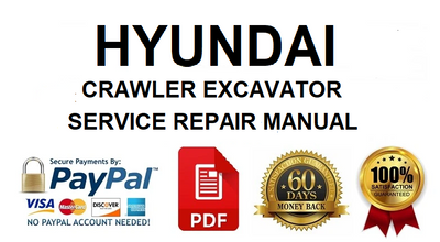 Hyundai R160LC-3 Crawler Excavator Service Repair Manual 