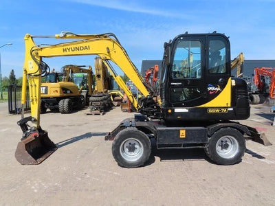 Hyundai R55W-7A Wheel Excavators Operator Manual Download