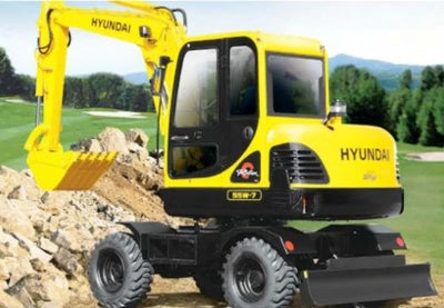 Hyundai R55W-7 Wheel Excavators Operator Manual Download