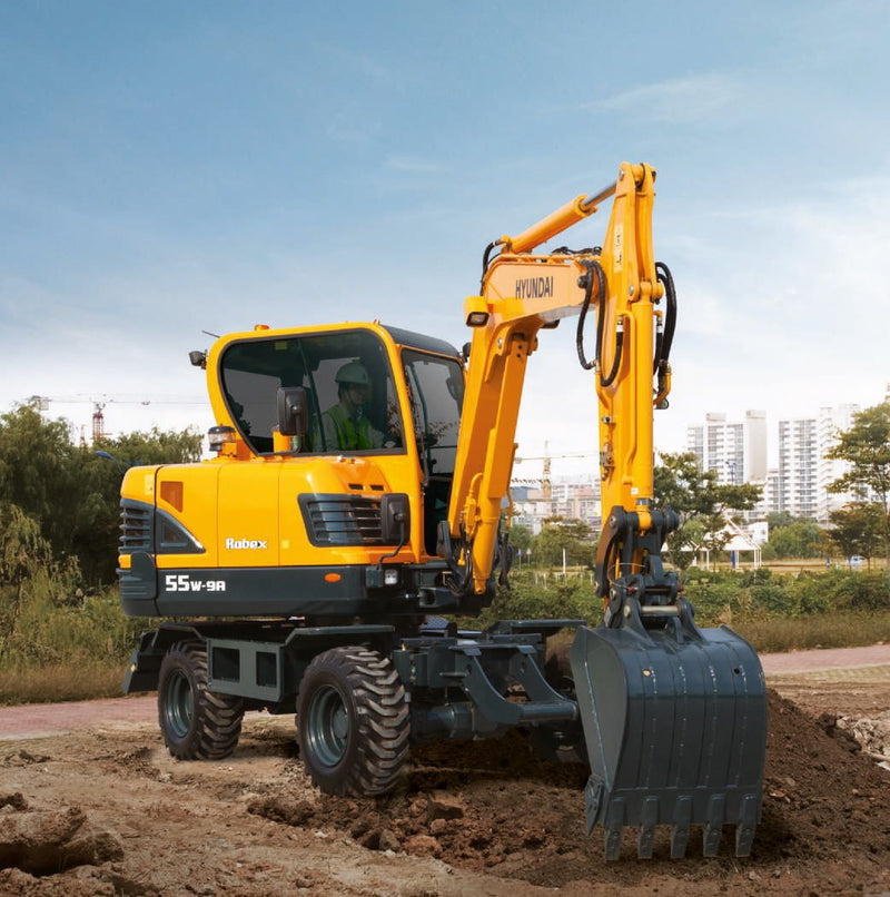 Hyundai R55W-3 Wheel Excavator Workshop Service Repair Manual