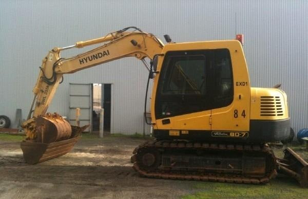 Hyundai R80-7 India Crawler Excavator Service Repair Manual