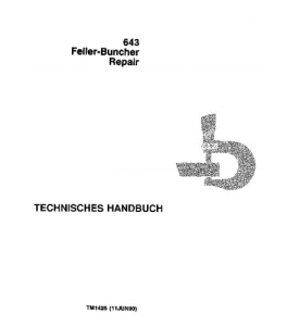 John Deere 643 Feller Buncher Technical Service Repair Manual TM1425