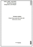 John Deere 630C, 640C, 645C Hay and Forage Windrow Pickups All Inclusive Service Repair Technical Manual TM404619