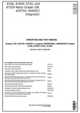 John Deere 670G, 670GP, 672G, 672GP Motor Grader Operation and Test Service Manual TM12136
