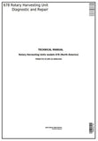 John Deere 678 Hay & Forage Rotary Harvesting Unit All Inclusive Service Repair Technical Manual TM402719