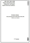 John Deere 690, 692, 696, 698 Rotary Harvesting Unit Service Repair Technical Manual TM405019