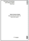 John Deere 778 Rotary Hay and Forage Harvesting Units Technical Service Repair Manual TM405419