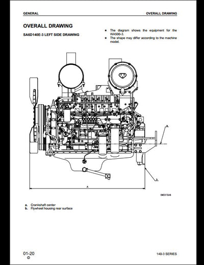 KOMATSU 140-3 Series Diesel Engine Service Repair Shop Manual