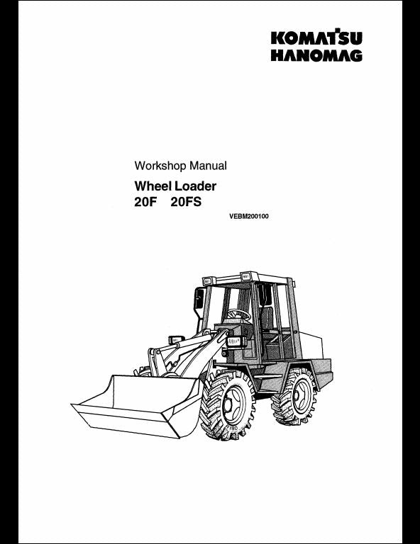 KOMATSU 20F 20FS Wheel Loader Service Repair Shop Manual