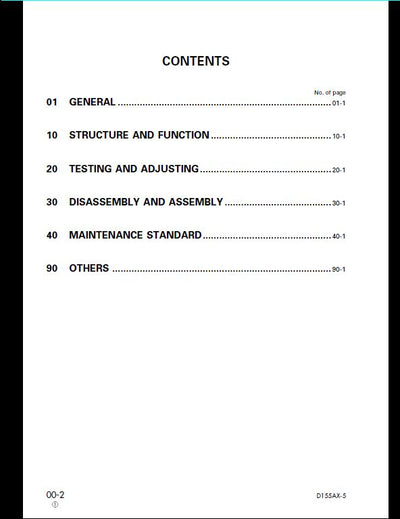 KOMATSU D155AX-5 Dozer Bulldozer Service Repair Shop Manual