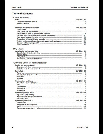 KOMATSU Galeo BR380JG-1E0 Mobile Crusher Service Repair Shop Manual