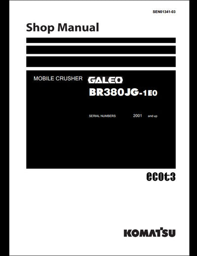 KOMATSU Galeo BR380JG-1E0 Mobile Crusher Service Repair Shop Manual