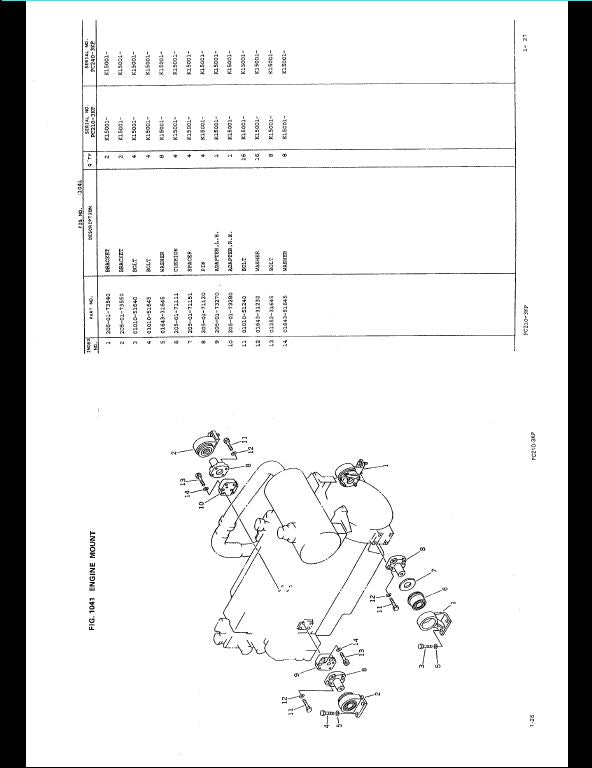 KOMATSU PC210-3KP PC210LC-3KP PC240-3KP PC240LC-3KP PC240NLC-3KP Hydraulic Excavator Parts Manual
