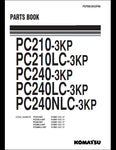 KOMATSU PC210-3KP PC210LC-3KP PC240-3KP PC240LC-3KP PC240NLC-3KP Hydraulic Excavator Parts Manual