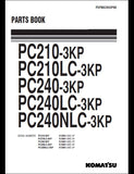 KOMATSU PC210-3KP PC210LC-3KP PC240-3KP PC240LC-3KP PC240NLC-3KP Hydraulic Excavator Parts Manual