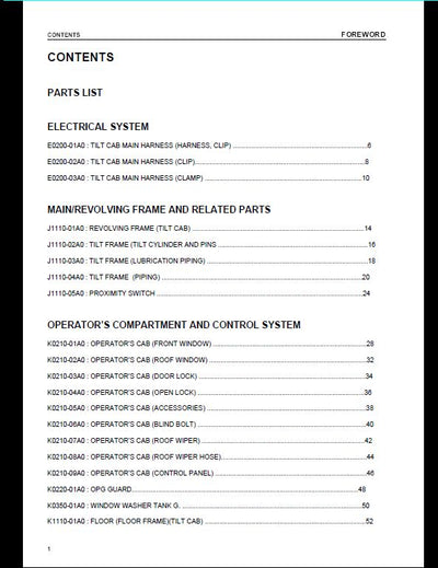 KOMATSU PC340LCD/NLCD-7K Hydraulic Excavator High Reach Demolition Machine Parts Manual