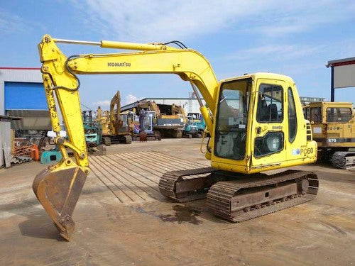 KOMATSU PC60-7 HYDRAULIC EXCAVATOR SERVICE REPAIR MANUAL + OPERATION & MAINTENANCE MANUAL DOWNLOAD