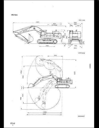 KOMATSU PC650-5 PC710-5 Hydraulic Excavator Service Repair Shop Manual