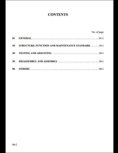 KOMATSU PW160-7K Hydraulic Excavator Service Repair Shop Manual