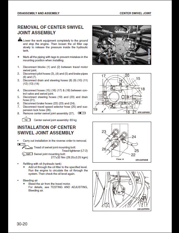 KOMATSU PW170ES-6K Wheeled Excavator Service Repair Shop Manual