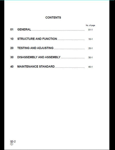 KOMATSU PW170ES-6K Wheeled Excavator Service Repair Shop Manual