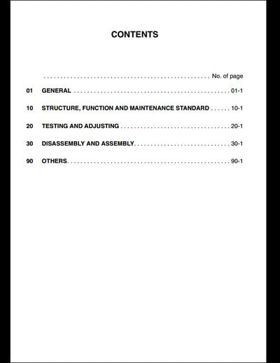 KOMATSU PW180-7E0 Hydraulic Excavator Service Repair Shop Manual