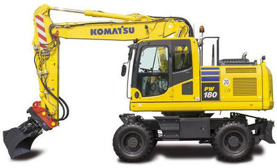 KOMATSU PW180-7E0 Wheeled Excavator Service Repair Shop Manual VEBM400101