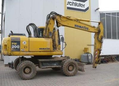 KOMATSU PW200-7H PW220-7H Wheeled Excavator Service Repair Shop Manual VEBM370100